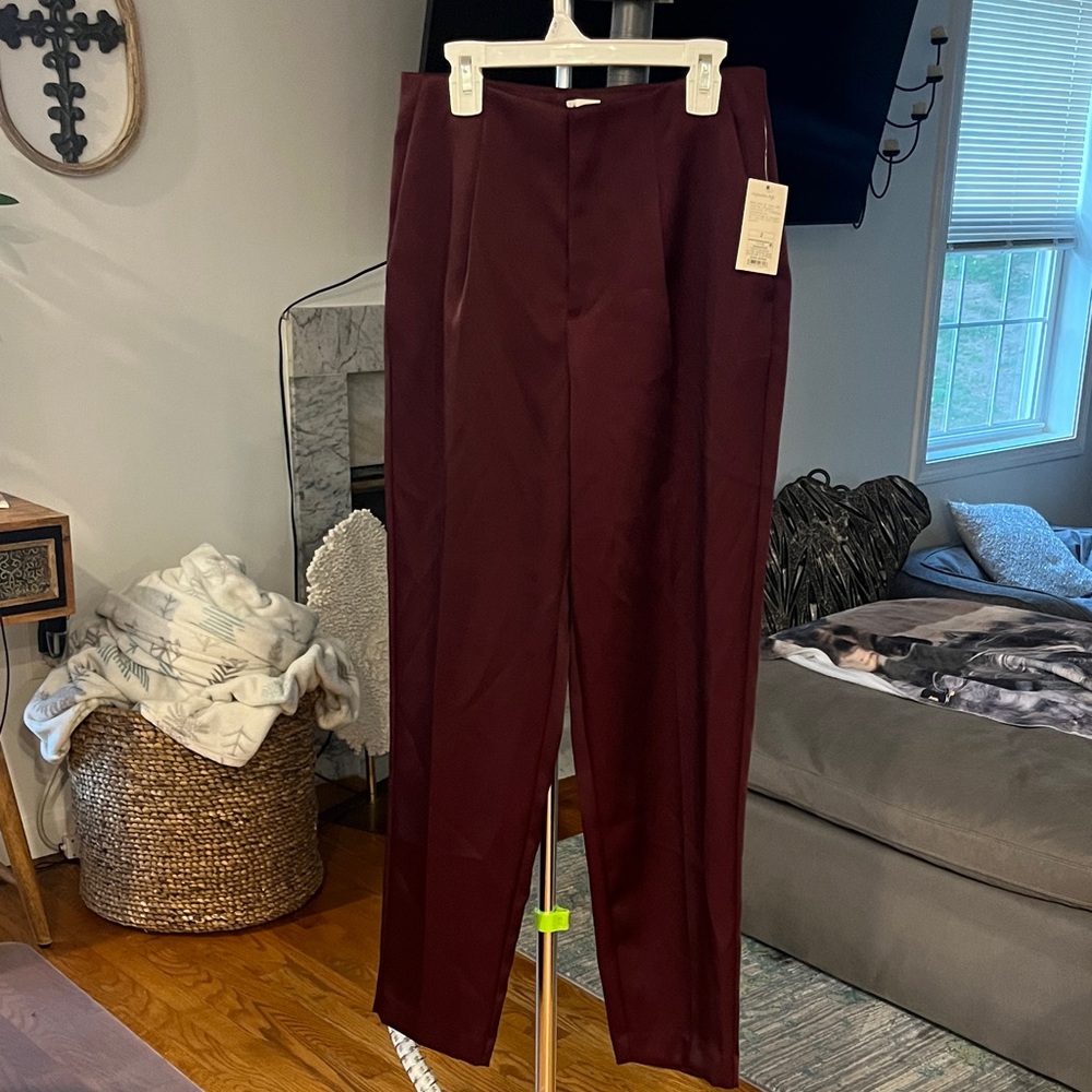A New Day Deep Red Pants - Picture 1 of 11